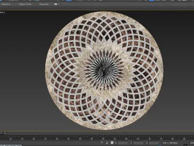 Flooring design Medallion 3d and vector file 3D model purchase