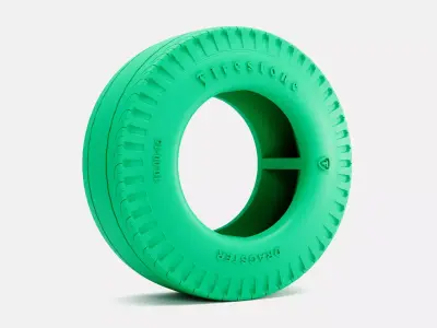 15x10 Firestone Dragster Cheater Slick 3D print model