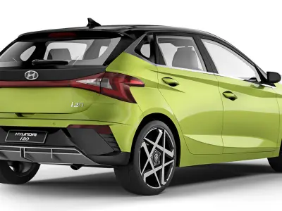 Hyundai i20 2024 3D model