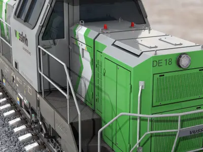 Vossloh Locomotive Low-poly 3D model