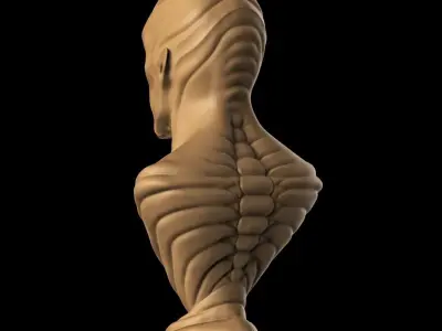 Creature Bust 3D print model