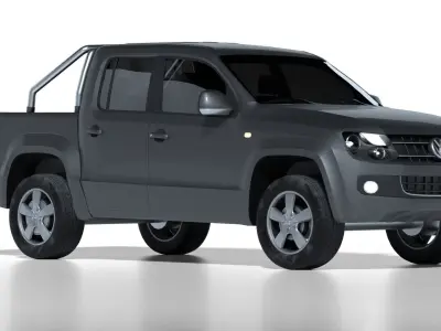Volkswagen AMAROK CrewCab 2010 Low-poly 3D model