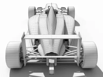 Tatuus T014 - Formula 4 - abarth Low-poly 3D model