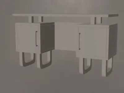 Office Desk- Low Poly Low-poly 3D model