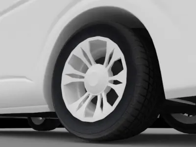 Toyota KHD low poly Low-poly 3D model