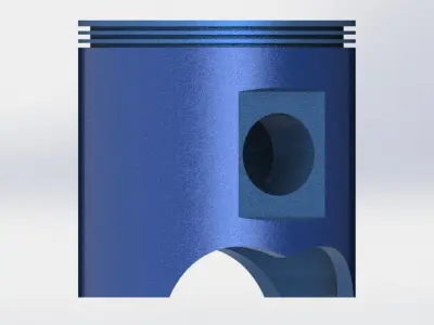 Piston cylinder head 3D print model