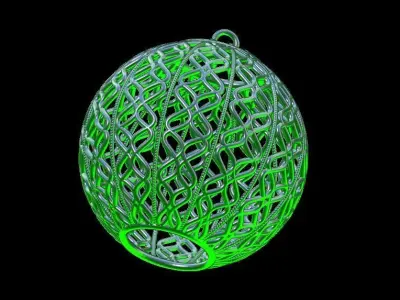 Christmas Tree Ball Decoration 3D print model