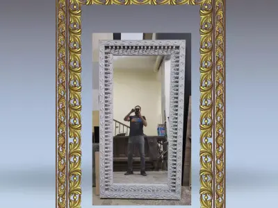 ANTIQUE MIRROR FRAME 3D model