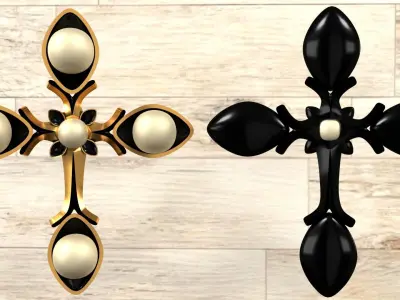 Cross deco 3D model