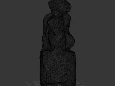 Girl statue Decor Free 3D model