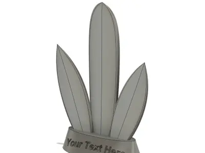 Surfboard Trophy 3D print model