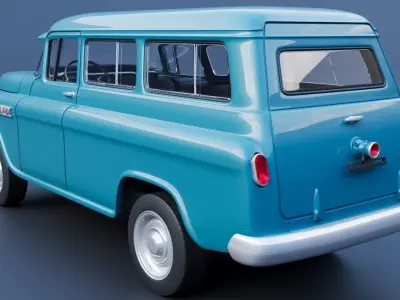 Chevrolet Suburban 1959 3D print model