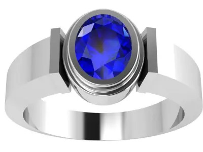 Oval Cut Ring 4222 3D print model