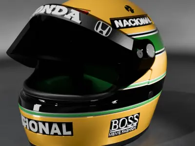 Replica of the helmet of Senna 3D print model
