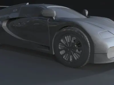 Bugatti Veyron 3D model Polygon mesh