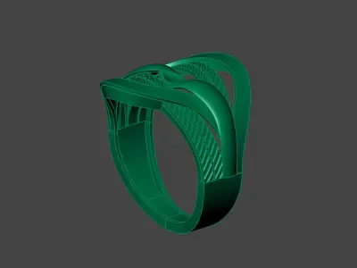 Plain Ring Women Ready STL 3DM Models Womens Rings 3D models 3D print model 7