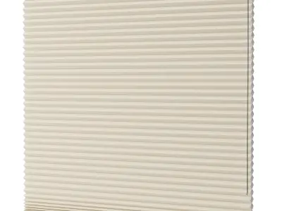 plated blind curtains set 001 Low-poly 3D model