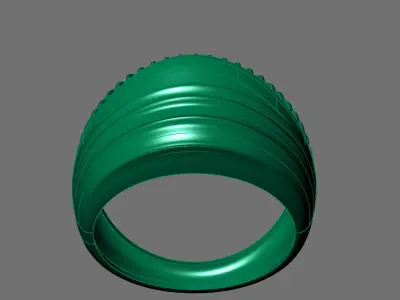 Women Ring Plain Ring Ready STL 3DM Models Womens Rings 3D print model 36