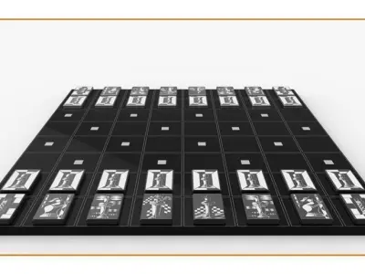 Minimalist Chess set Free 3D model