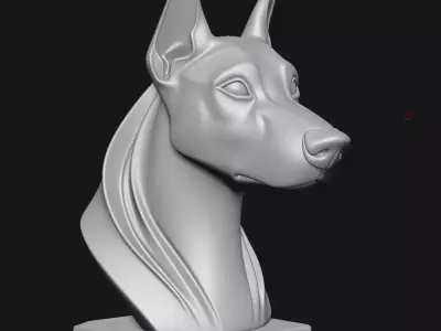 Doberman Pinscher 3D print model