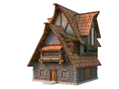 Village house 3D model