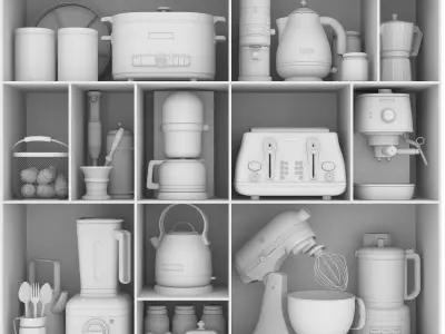 Kitchen Appliance 002 3D model 3D model