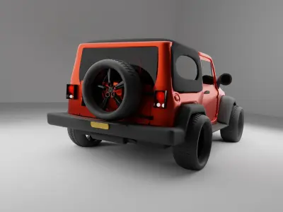 Thar Jeep 3D Model 3D model