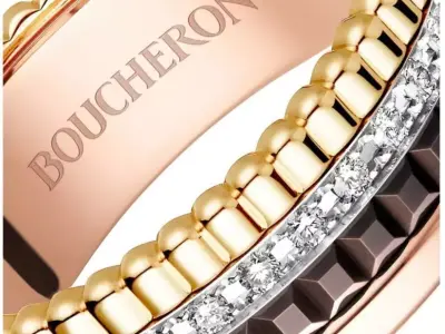 Brand Jewelry Boucheron Set Gold 3D print model