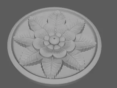 rosette flower 3D model purchase