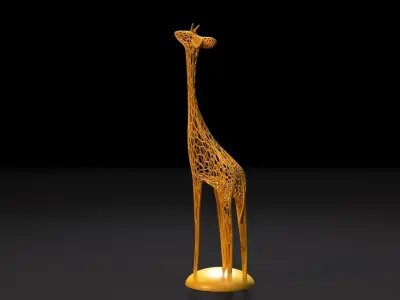 Figurine giraffe 3D print model