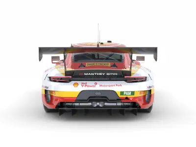 Porsche 911 GT3 R 2018 3D model