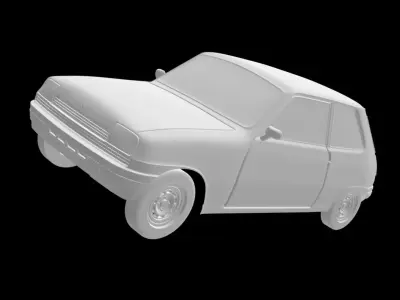 Renault 5 citroen 3D print model