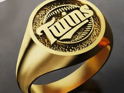 Minnesota Twins Baseball Fans Rings 3D Print Models 3D print model