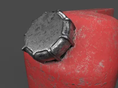Petrol Can Low-poly 3D model
