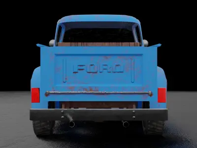 Ford F150 1956 Low-poly 3D model