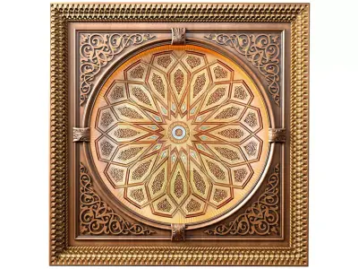 Ceiling in oriental style 3D model