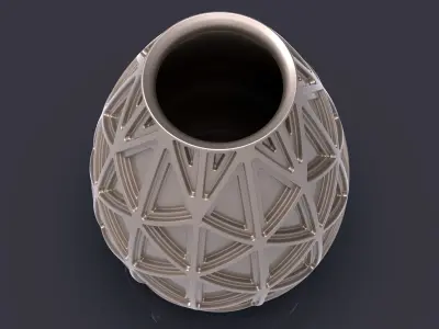 vaseset geometric vase 3D print model