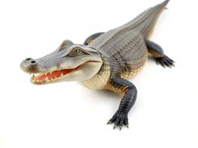 Alligator Broad Snout Realistic Sculpture model pack Low-poly 3D model