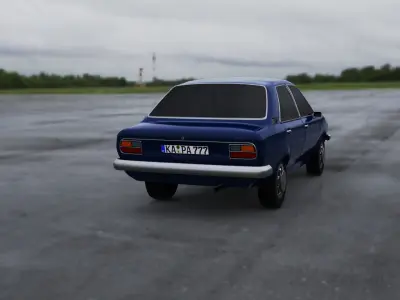 audi s80 1977 3D model