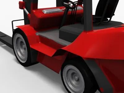 Hight Lift Truck LowPoly 3D model