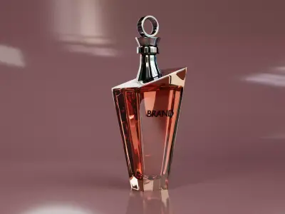 Luxury Perfume Bottle Cosmetic Product Packaging 3D model