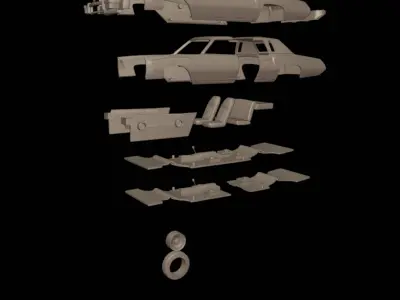 CHEVROLET MONTE CARLO 1973  3D print model