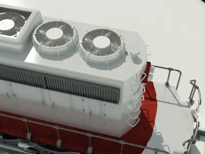 Train Engine SOO 777  3D model