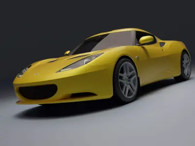 Lotus Evora Low-poly 3D model