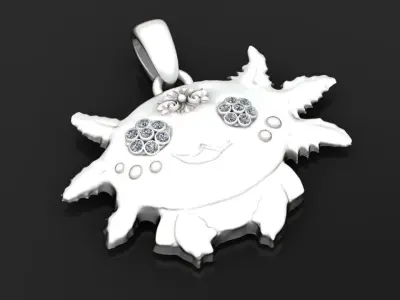 jewelry model sun  3D print model