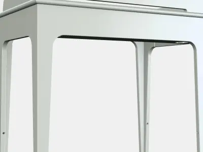 LOMMARP Desk 1 Low-poly 3D model