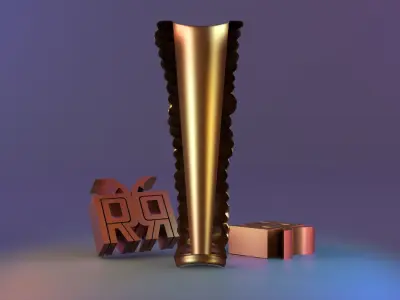 Deformed fabric parametric vase 02 Free 3D print model