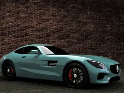 Mercedes amg sports car 3D model by abhishekwarotkar