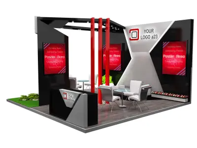 Booth Exhibition Stand a579c 3D model