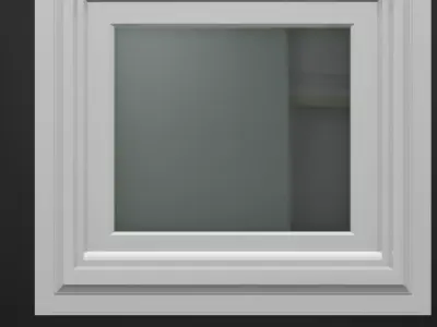 Adjustable Foldable PVC Window 3D model